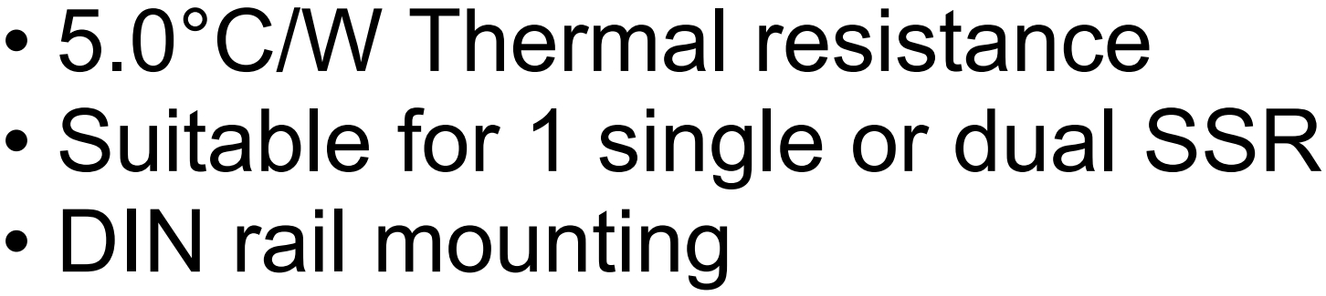 גוף קירור לממסרים מצב מוצק CRYDOM SSR HS501DR